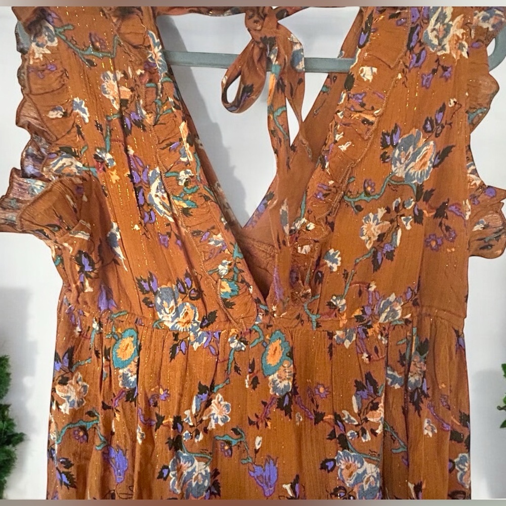 NWT MSRP $140 RAGA Morning Glories Maxi Dress - Size Large - Picture 8 of 14